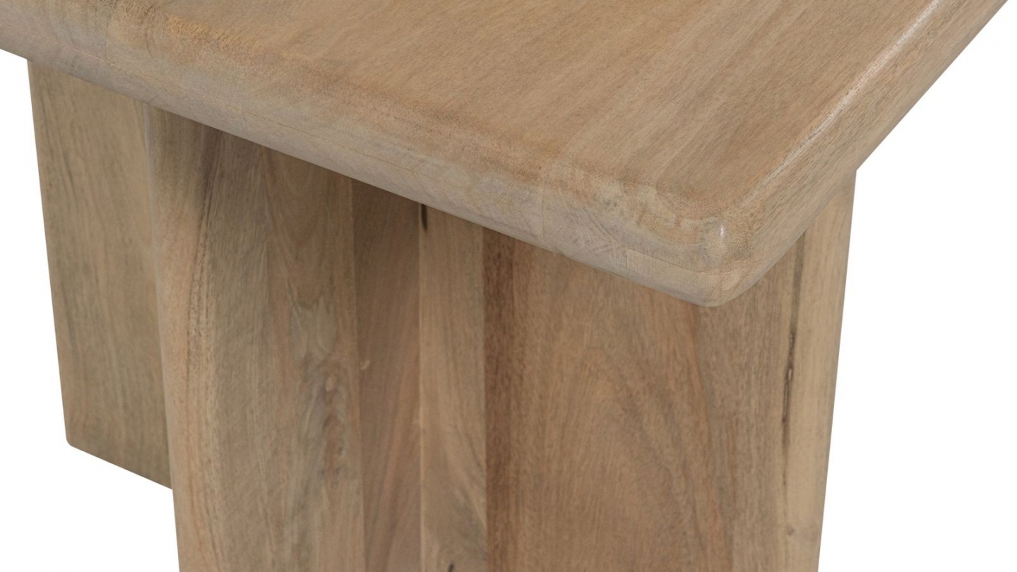 Table à manger rectangulaire en bois de manguier clair 180 cm - Ato Table à manger rectangulaire en bois de manguier clair 180 cm - Ato