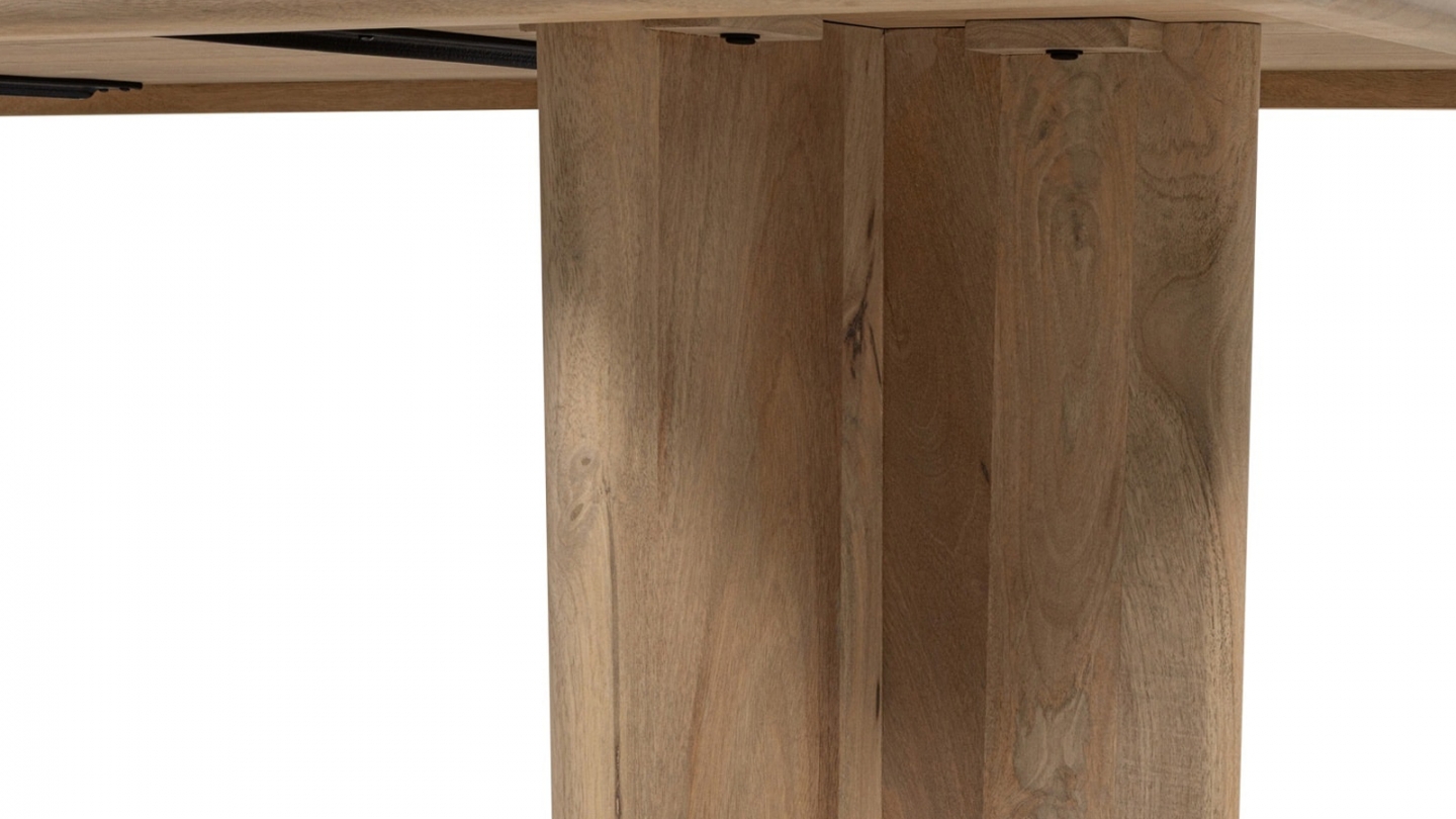 Table à manger rectangulaire en bois de manguier clair 180 cm - Ato Table à manger rectangulaire en bois de manguier clair 180 cm - Ato