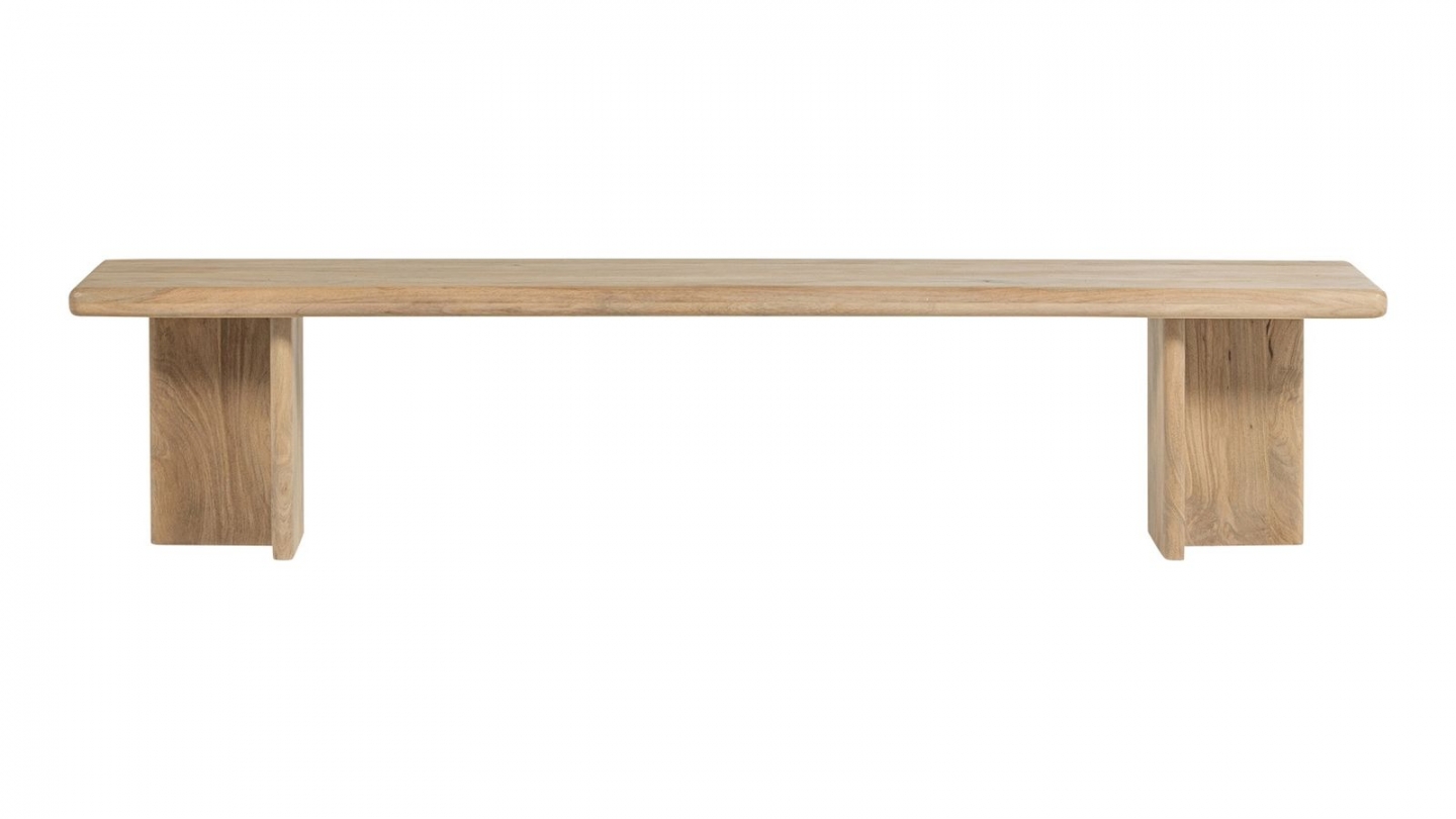 Banc de salle à manger XL bois de manguier massif 220 cm - Ato Banc de salle à manger XL bois de manguier massif 220 cm - Ato