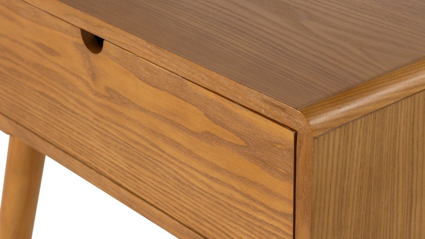 Table de chevet rétro scandinave 1 tiroir en bois 36 cm - Nelo Table de chevet rétro scandinave 1 tiroir en bois 36 cm - Nelo
