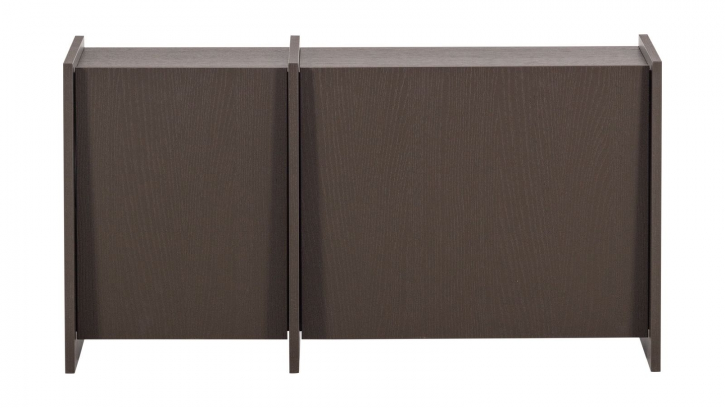 Meuble TV en placage frêne brun moyen 102 cm - Brock Meuble TV en placage frêne brun moyen 102 cm - Brock