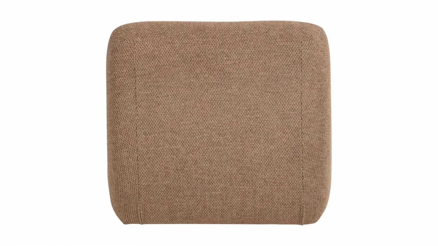 Fauteuil en tissu chenille chenille brun clair - Nomu Fauteuil en tissu chenille chenille brun clair - Nomu
