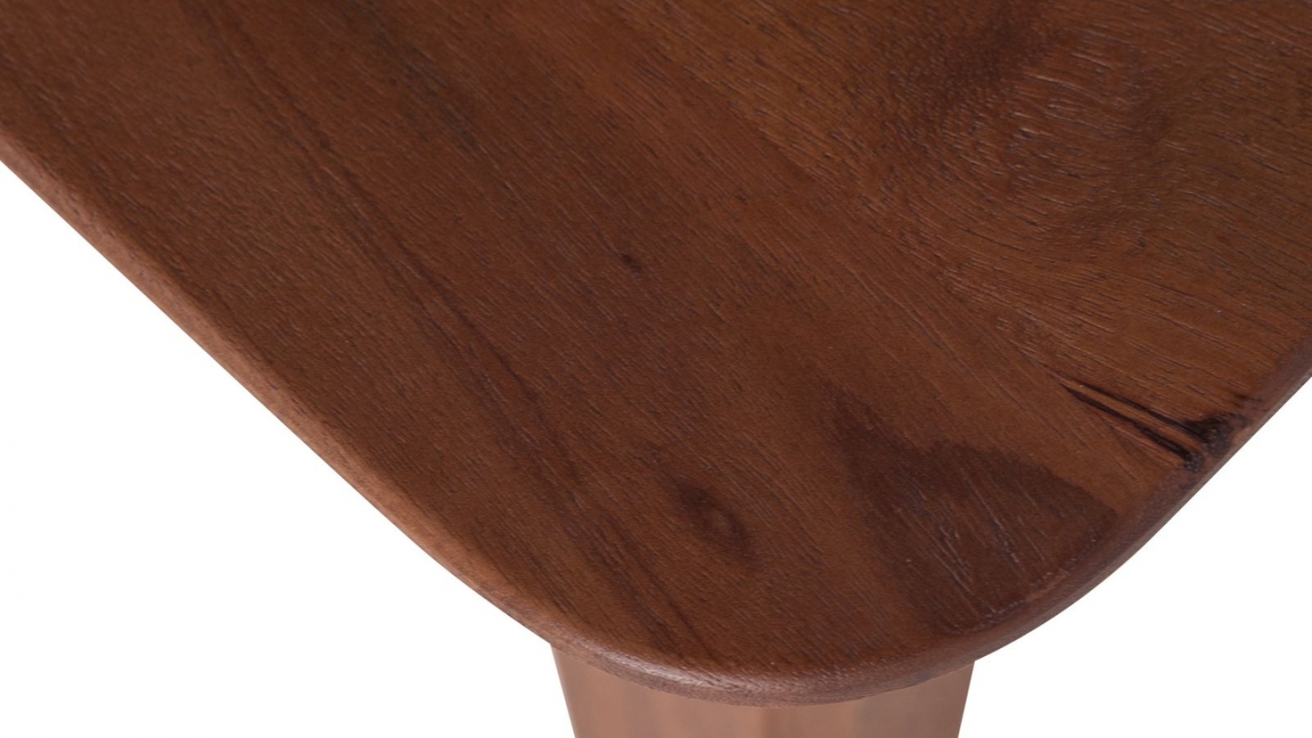 Table à manger rectangulaire en bois de manguier brun 180 cm - Ato Table à manger rectangulaire en bois de manguier brun 180 cm - Ato