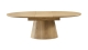 Table à manger extensible ovale en chêne clair 6 à 8 personnes 170/220 cm - Ora