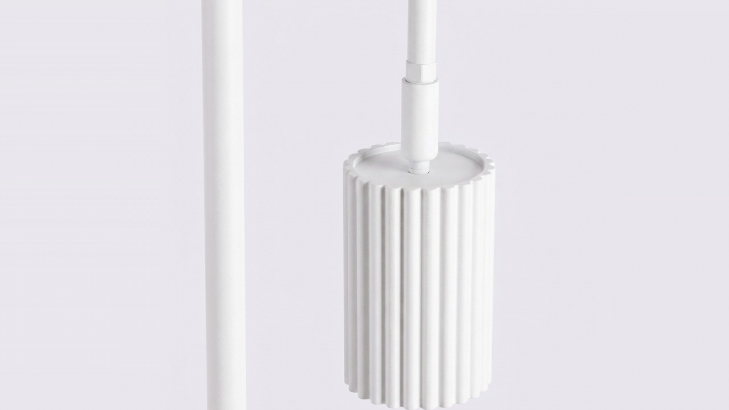 Lampadaire en aluminium blanc 160 cm - Karbon Lampadaire en aluminium blanc 160 cm - Karbon