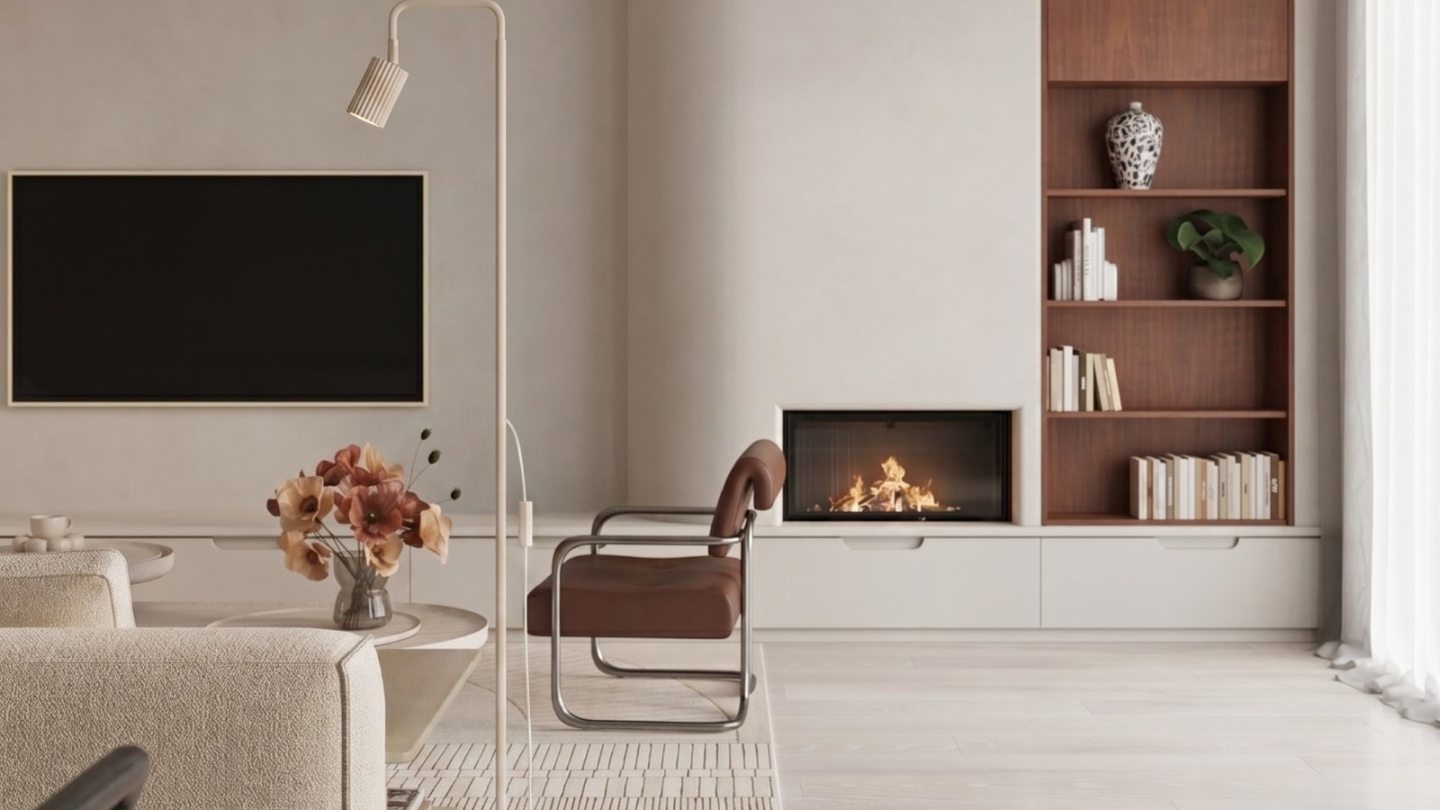 Lampadaire en aluminium beige 160 cm - Karbon Lampadaire en aluminium beige 160 cm - Karbon