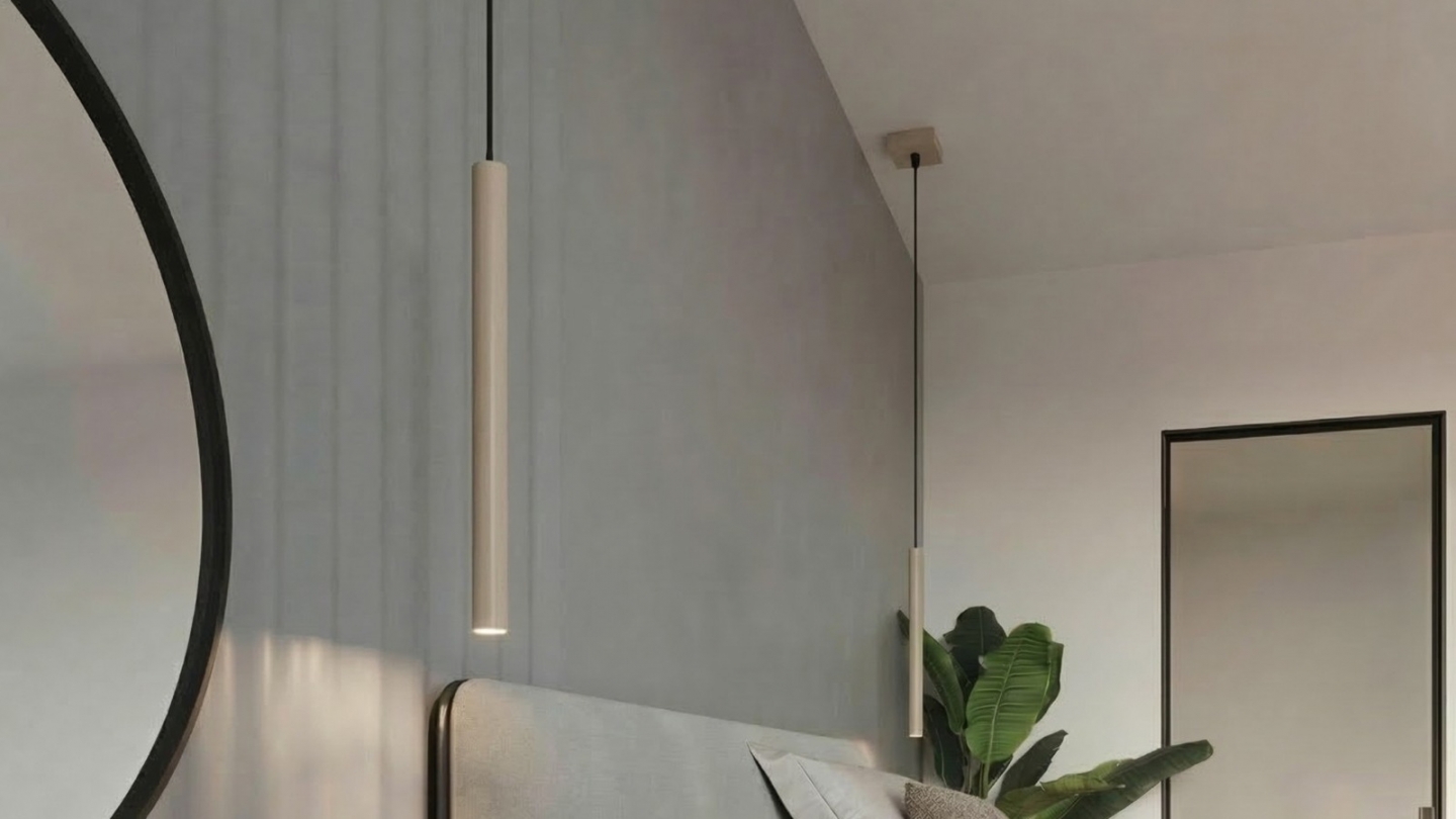 Suspension en métal taupe - Pastelo Suspension en métal taupe - Pastelo