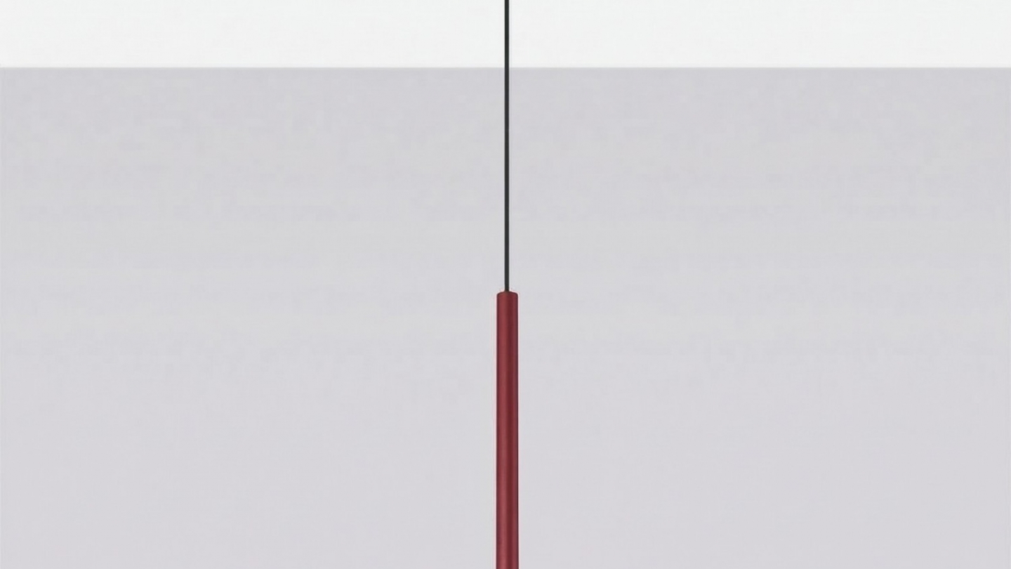 Suspension en métal bordeaux - Pastelo Suspension en métal bordeaux - Pastelo