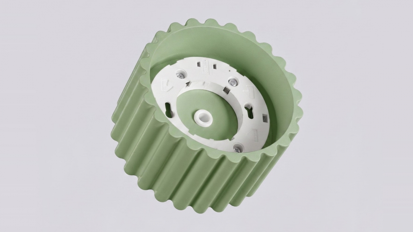 Plafonnier cannelé vert sauge - Aura Plafonnier cannelé vert sauge - Aura