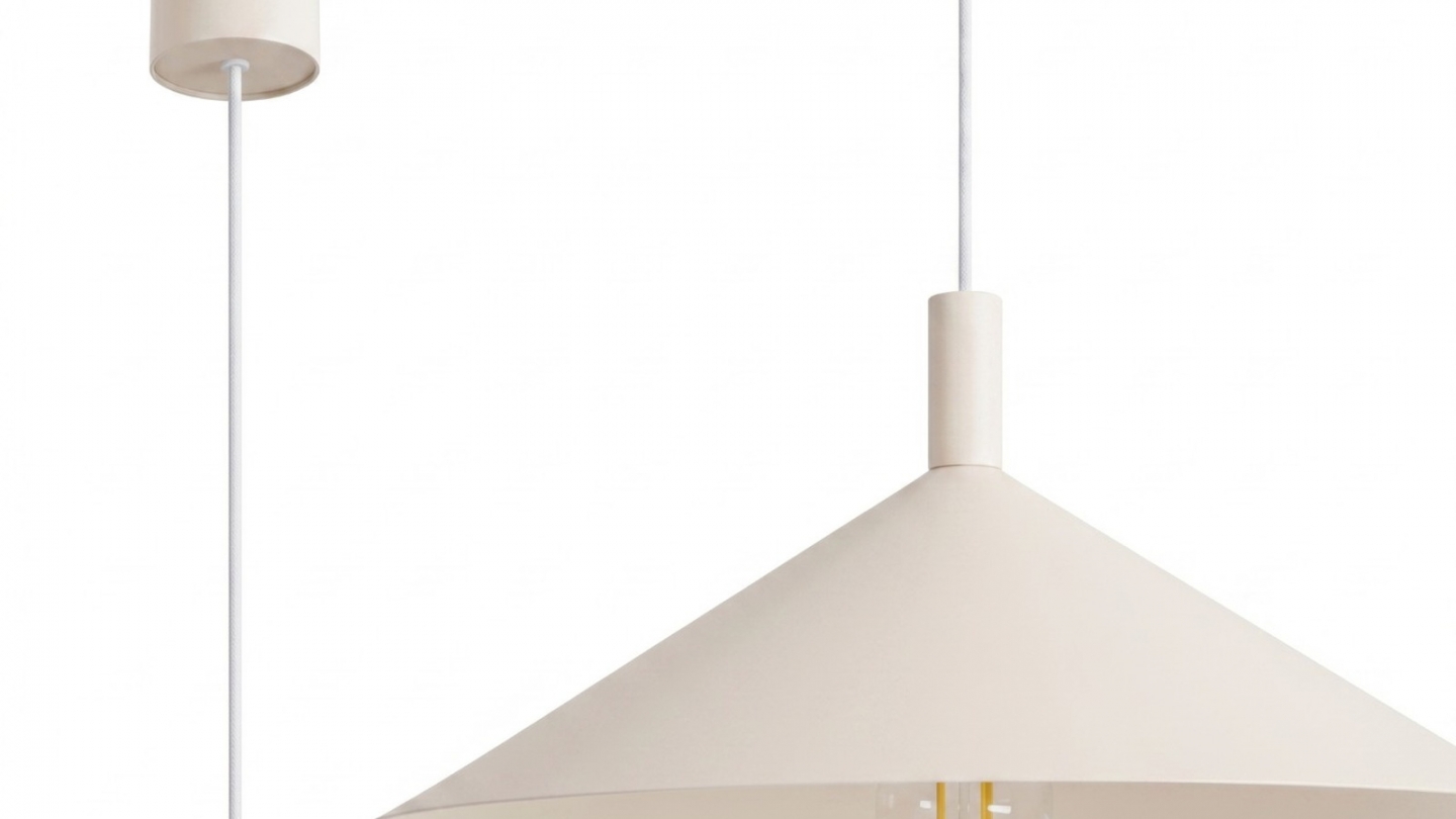 Suspension en métal beige 40 cm - Nox Suspension en métal beige 40 cm - Nox