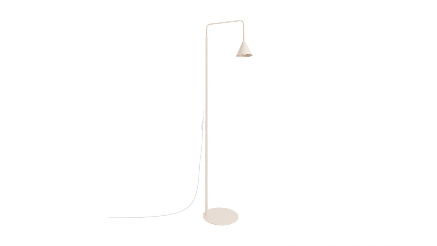 Lampadaire en métal beige 165 cm - Nox Lampadaire en métal beige 165 cm - Nox