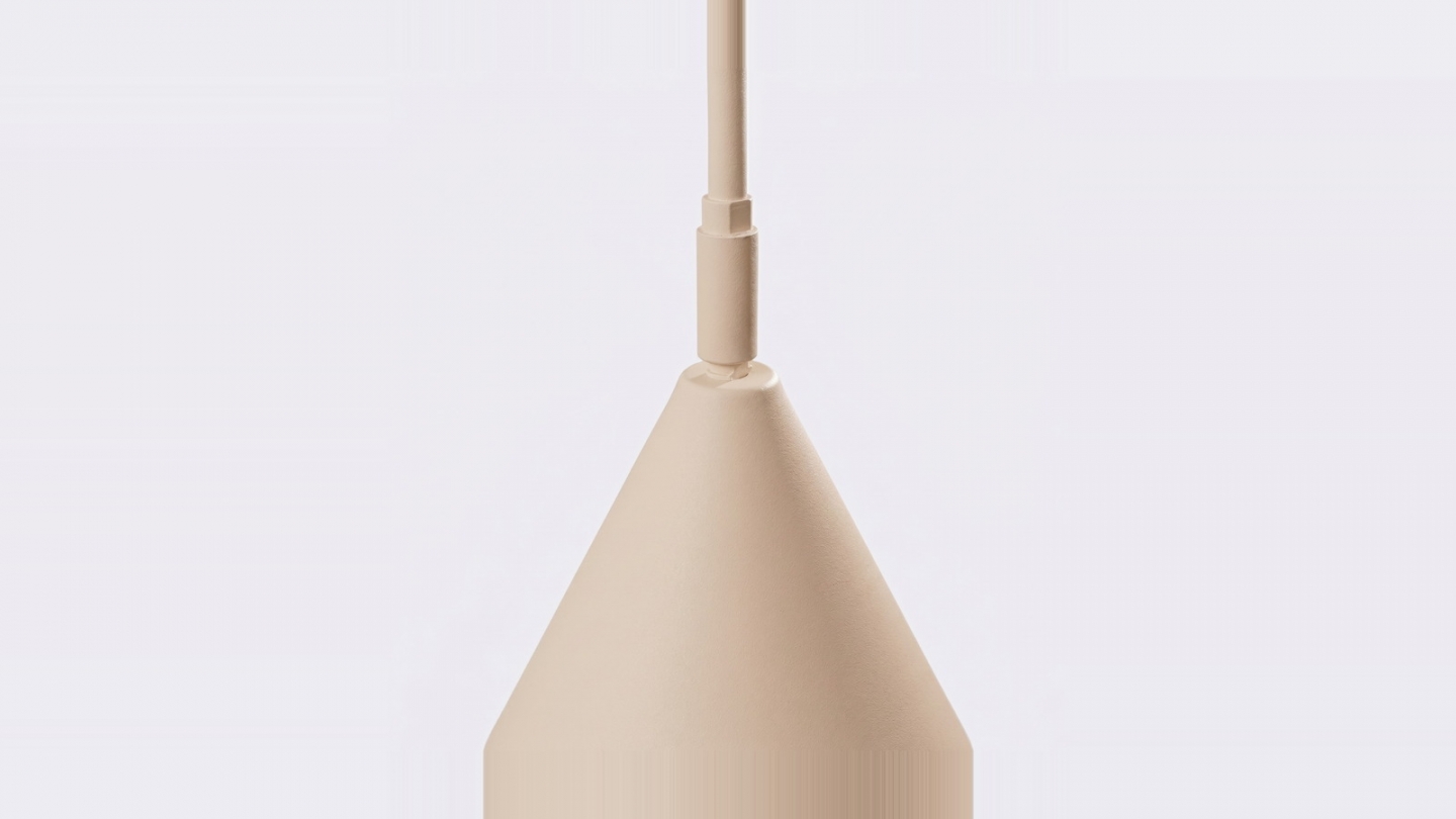 Lampadaire en métal beige 165 cm - Nox Lampadaire en métal beige 165 cm - Nox