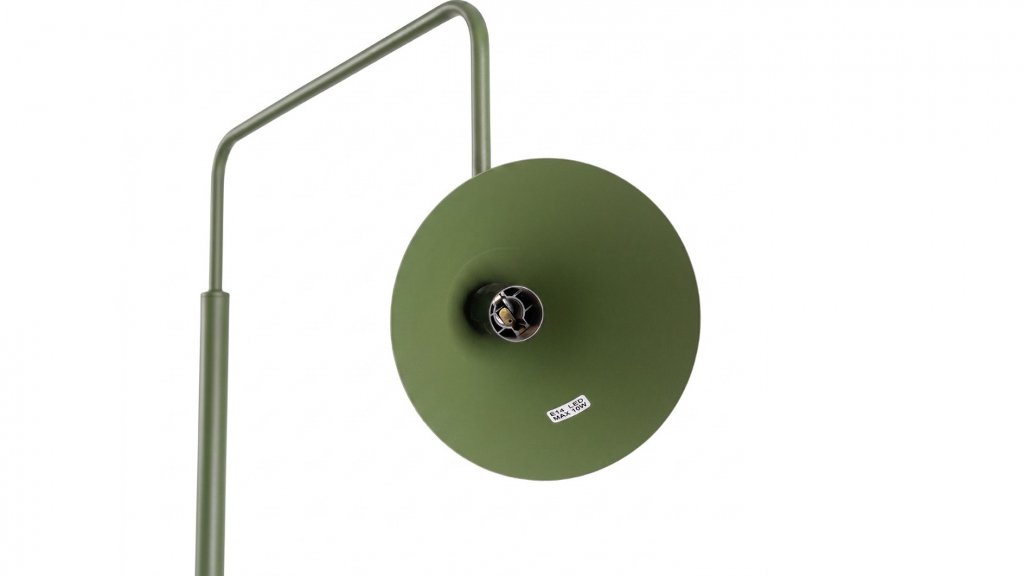 Lampadaire en métal vert olive 165 cm - Nox Lampadaire en métal vert olive 165 cm - Nox