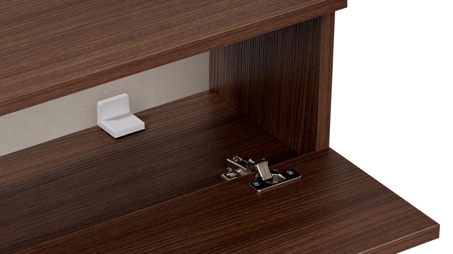 Meuble TV 2 portes effet noyer 140 cm - Farel Meuble TV 2 portes effet noyer 140 cm - Farel