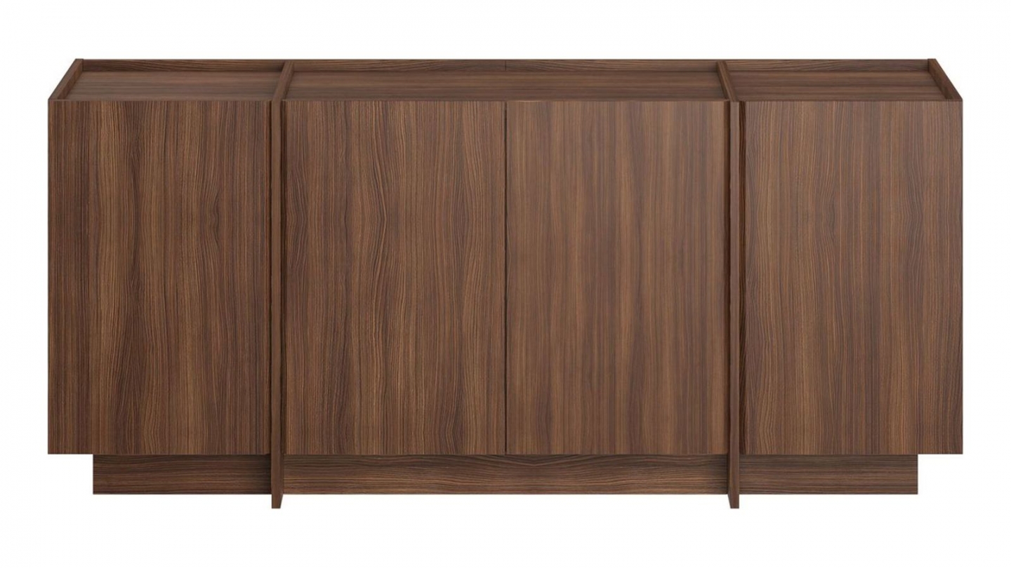 Buffet 4 portes effet noyer 180 cm - Amado Buffet 4 portes effet noyer 180 cm - Amado