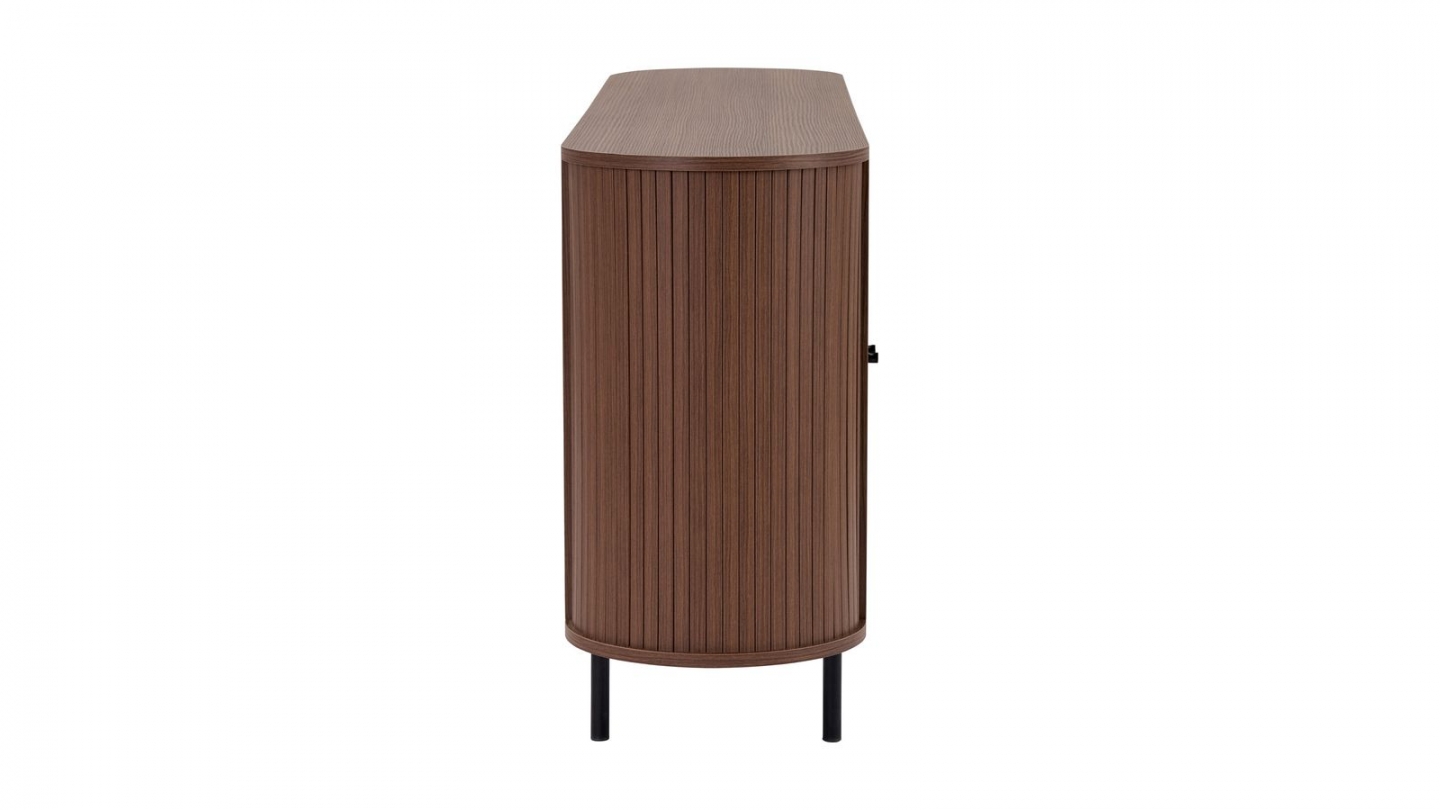 Buffet 4 portes effet noyer 180 cm - Piera Buffet 4 portes effet noyer 180 cm - Piera