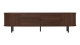 Meuble TV 4 portes effet noyer 180 cm - Enzia