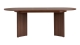 Table à manger extensible ovale effet noyer 4 convives 160/200 cm - Jovia