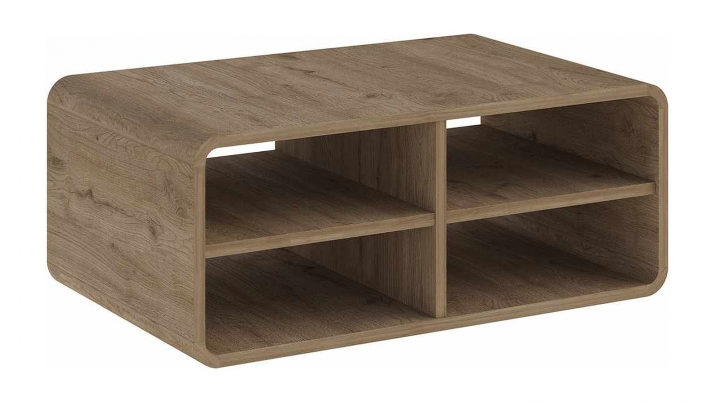Table basse 4 niches naturel 80,3 cm - Grina Table basse 4 niches naturel 80,3 cm - Grina