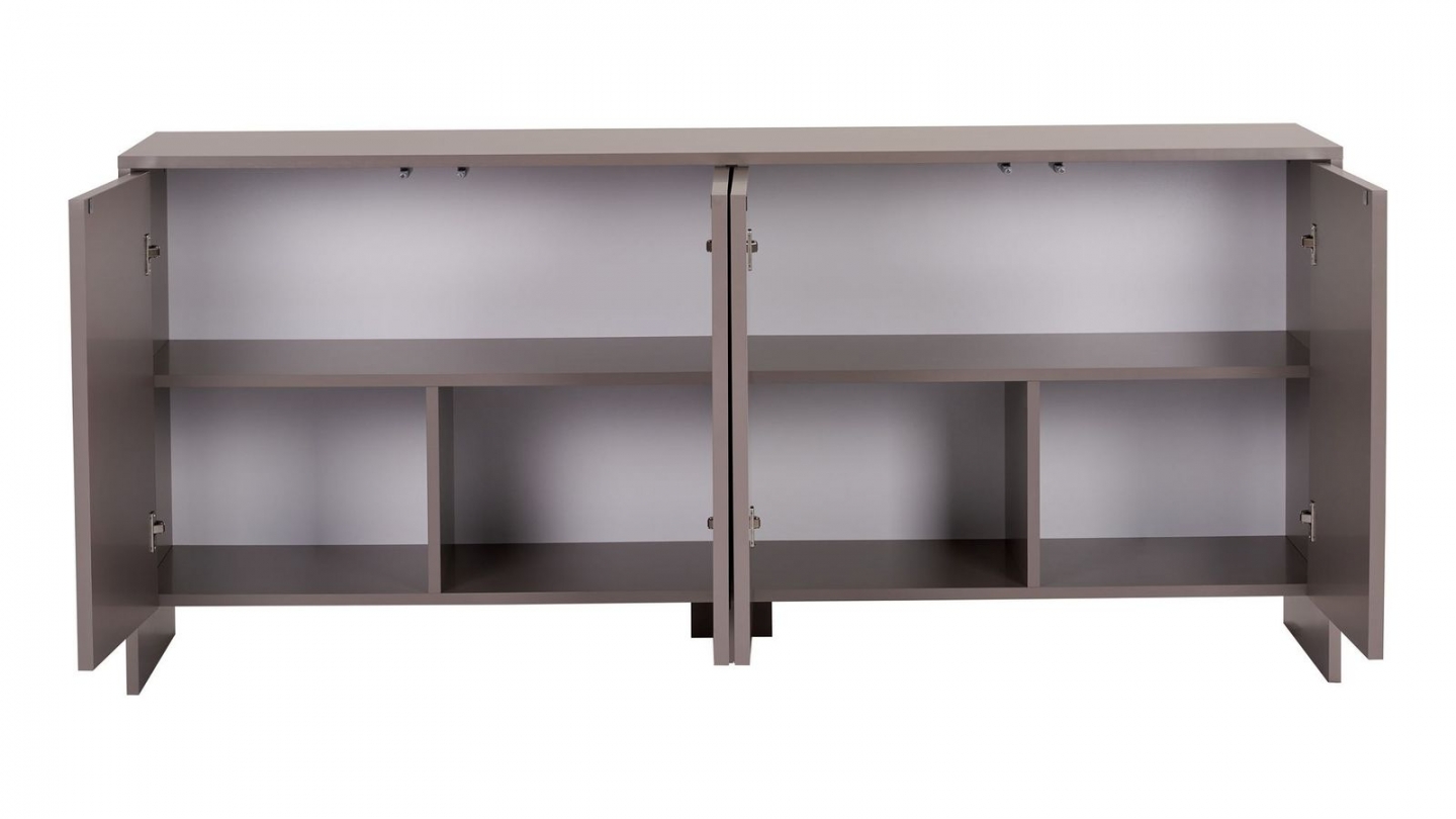 Buffet 4 portes taupe 180 cm - Tiva Buffet 4 portes taupe 180 cm - Tiva