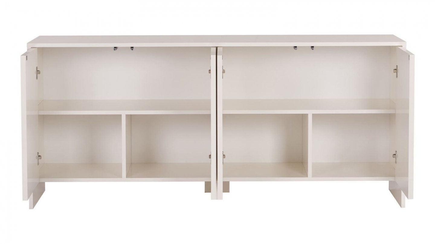 Buffet4 portes crème 180 cm - Tiva Buffet4 portes crème 180 cm - Tiva