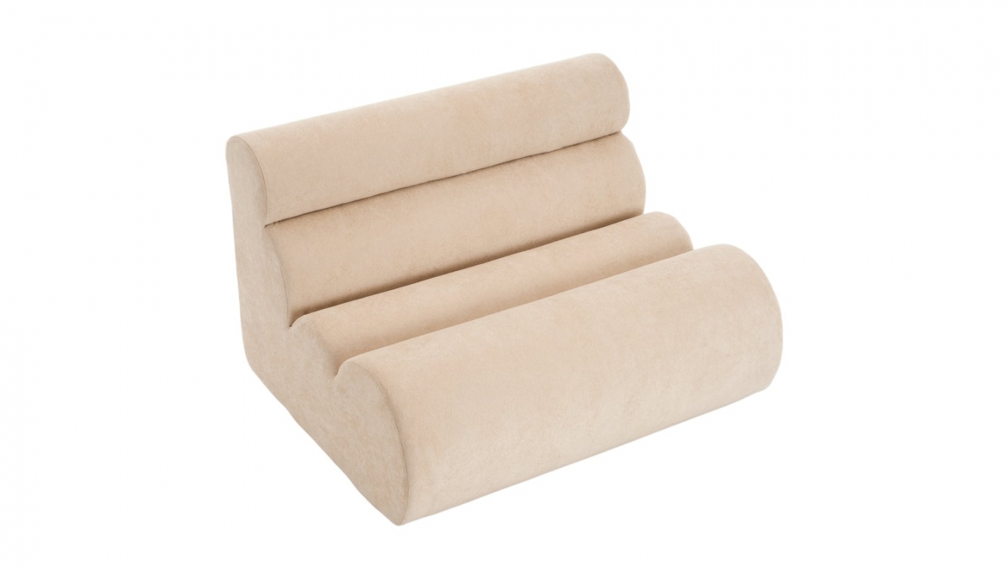 Banquette compressée 2 places en tissu chenille beige - Billie Banquette compressée 2 places en tissu chenille beige - Billie