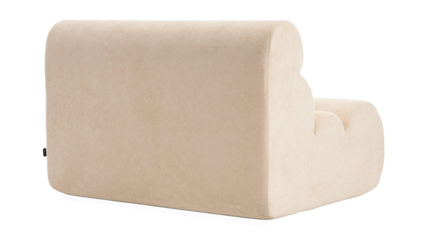 Banquette compressée 2 places en tissu chenille beige - Billie Banquette compressée 2 places en tissu chenille beige - Billie