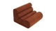 Banquette compressée 2 places en tissu chenille rouille - Billie