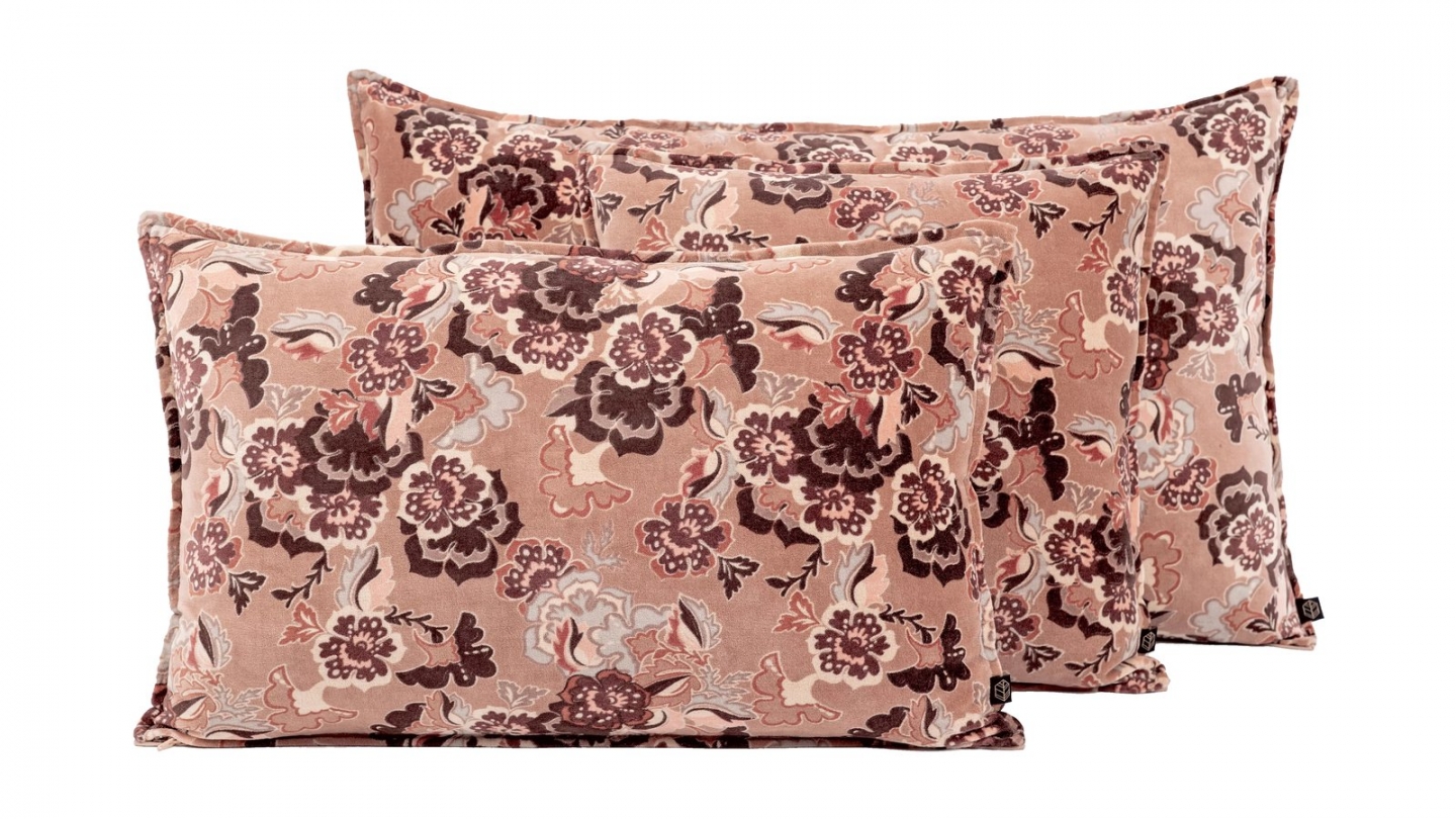 Housse de coussin en velours imprimé désert 40 x 60 cm - Boston Housse de coussin en velours imprimé désert 40 x 60 cm - Boston