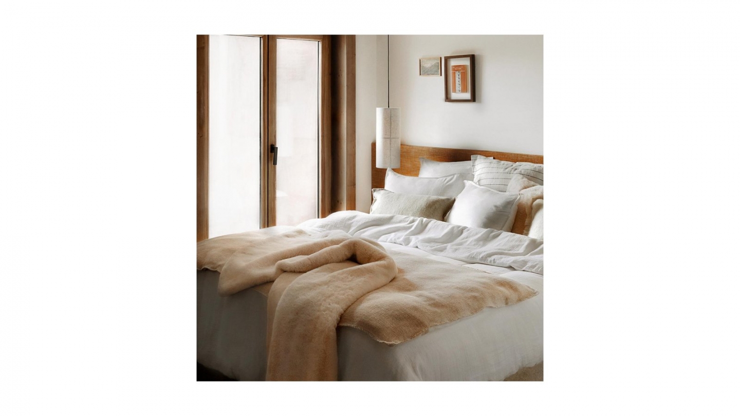 Housse de couette en gaze de coton lavé Blanc 240 x 220 cm - Mykonos Housse de couette en gaze de coton lavé Blanc 240 x 220 cm - Mykonos