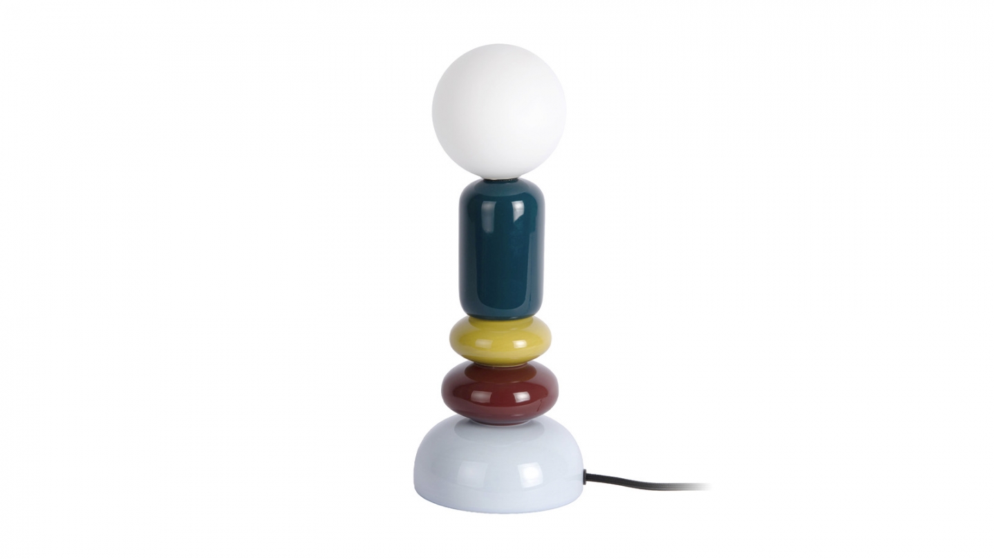 Lampe à poser décorative multicolore bleu - Burano Lampe à poser décorative multicolore bleu - Burano