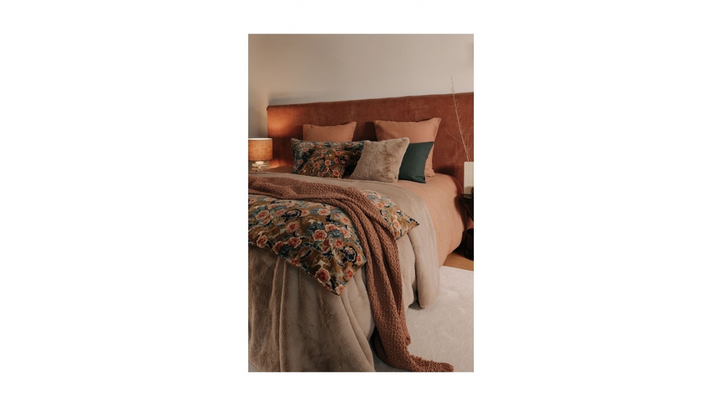 Pack intérieur & Housse de coussin en velours imprimé gold 45 x 45 cm - Boston Pack intérieur & Housse de coussin en velours imprimé gold 45 x 45 cm - Boston