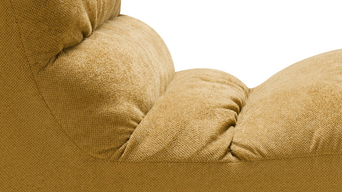 Chauffeuse compressée en tissu chenille bronze - Nido Chauffeuse compressée en tissu chenille bronze - Nido