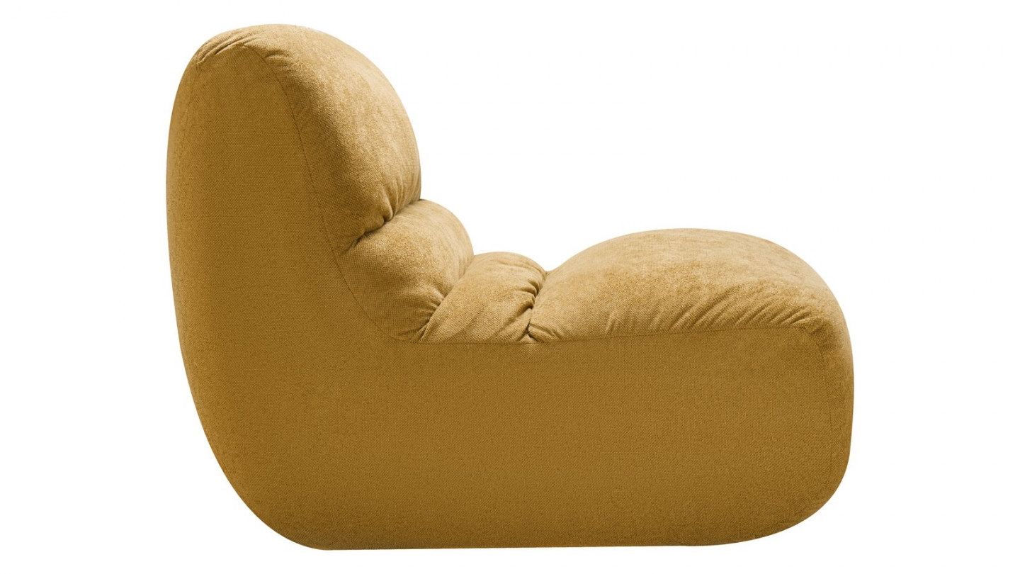Chauffeuse compressée en tissu chenille bronze - Nido Chauffeuse compressée en tissu chenille bronze - Nido