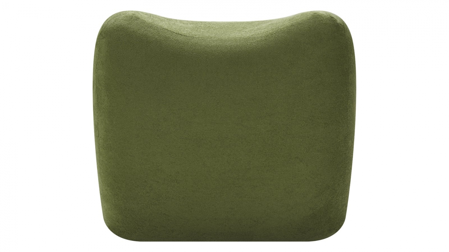 Chauffeuse compressée en tissu chenille vert kaki - Nido Chauffeuse compressée en tissu chenille vert kaki - Nido
