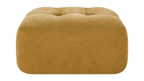 Pouf compressé en tissu chenille bronze - Nido