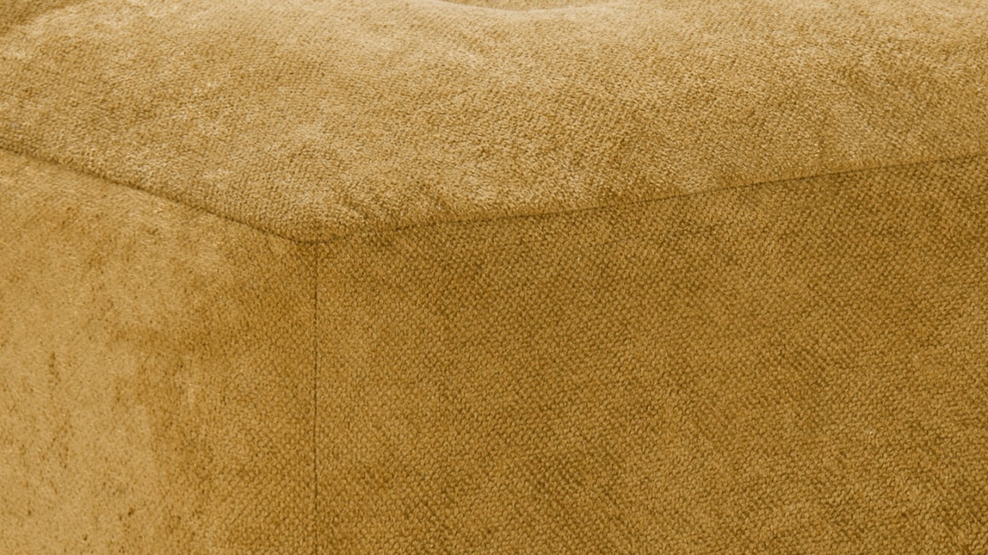 Pouf compressé en tissu chenille bronze - Nido Pouf compressé en tissu chenille bronze - Nido