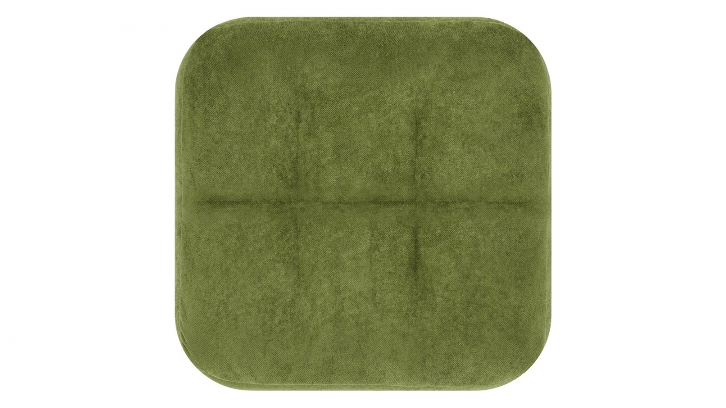 Pouf compressé en tissu chenille vert kaki - Nido Pouf compressé en tissu chenille vert kaki - Nido