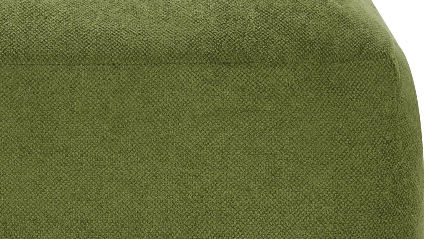 Pouf compressé en tissu chenille vert kaki - Nido Pouf compressé en tissu chenille vert kaki - Nido