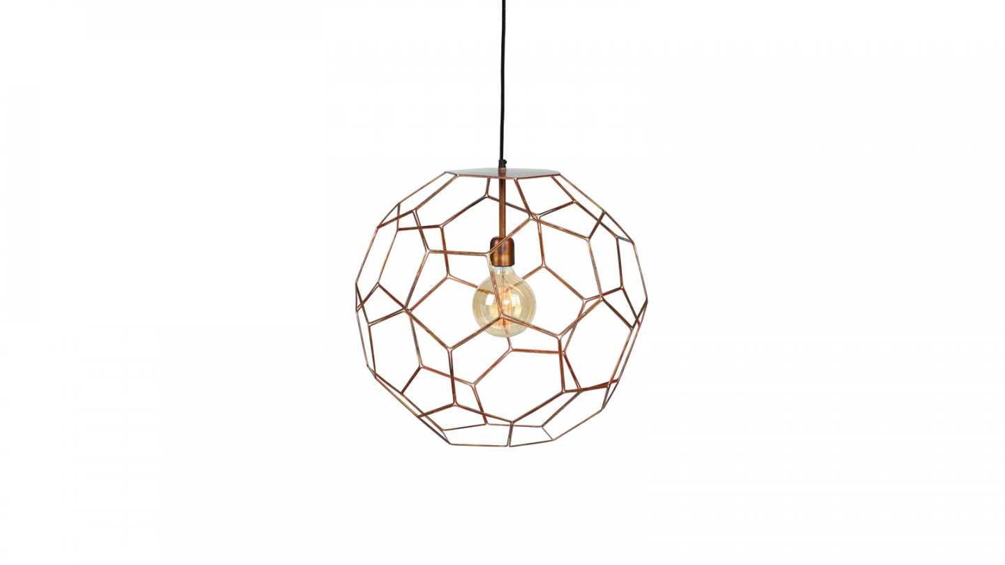 Suspension en fil de fer cuivre S - Collection Marrakesh - It's About Romi