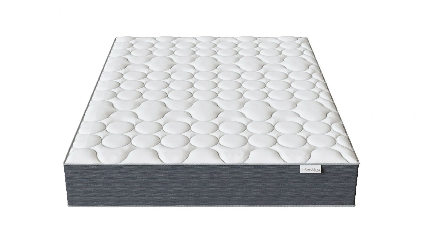 Matelas mémoire de forme 140x190 Memo HR Hbedding - Mousse ergonomique, mousse HR 35kg et mousse à effet mémoire de forme