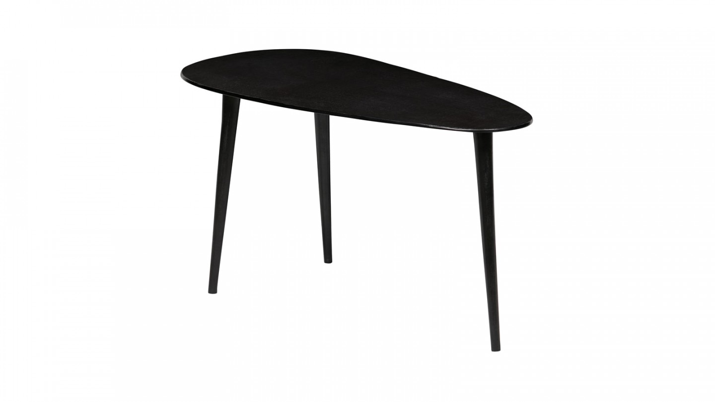 Lot de 2 tables gigognes en métal noir - Collection Abby - BePureHome