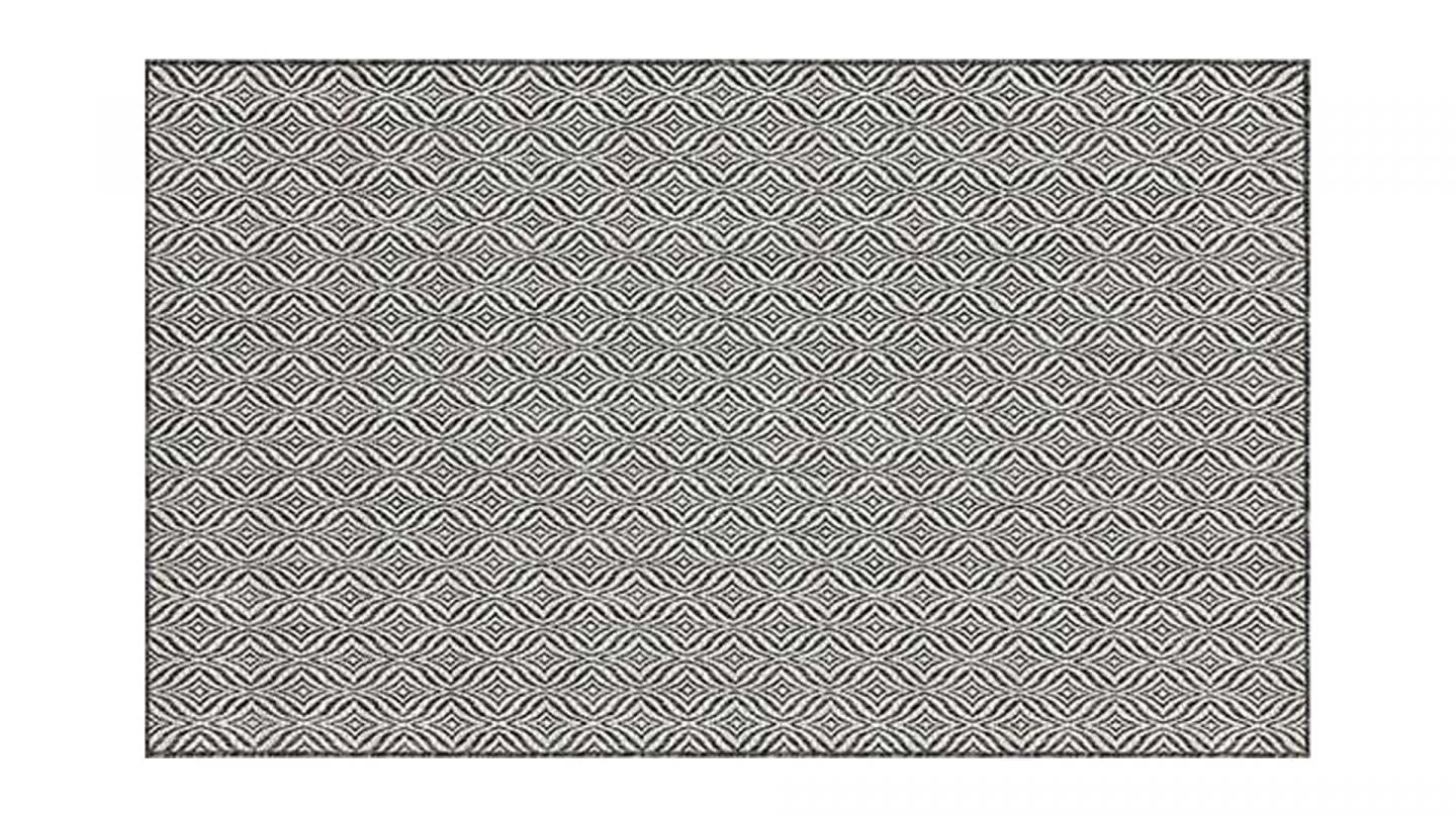 Tapis d'extérieur scandinave noir 120x160cm - Collection Ethan