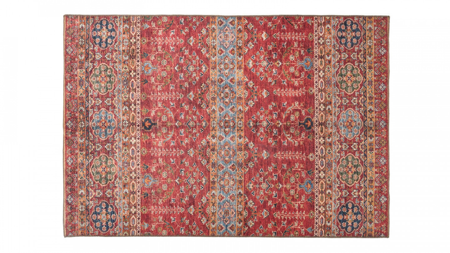 Tapis imprimé numérique red 200x290cm - Collection Jacob