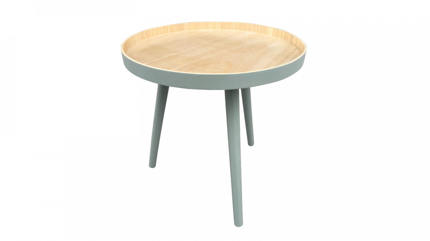 Table basse 40x40cm vert – Collection Sasha