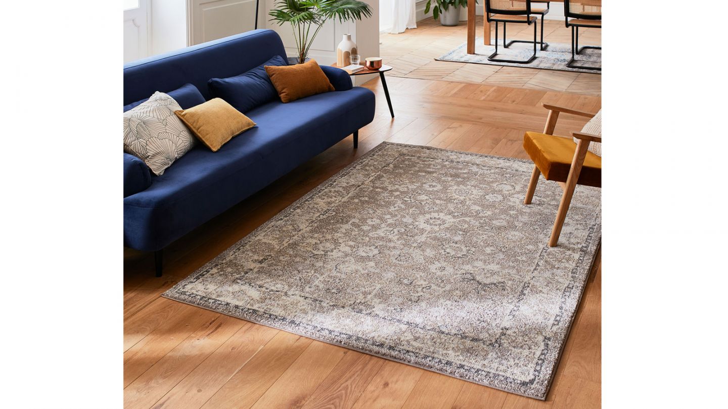 Tapis vintage Beige 160x230cm - Collection Rhys