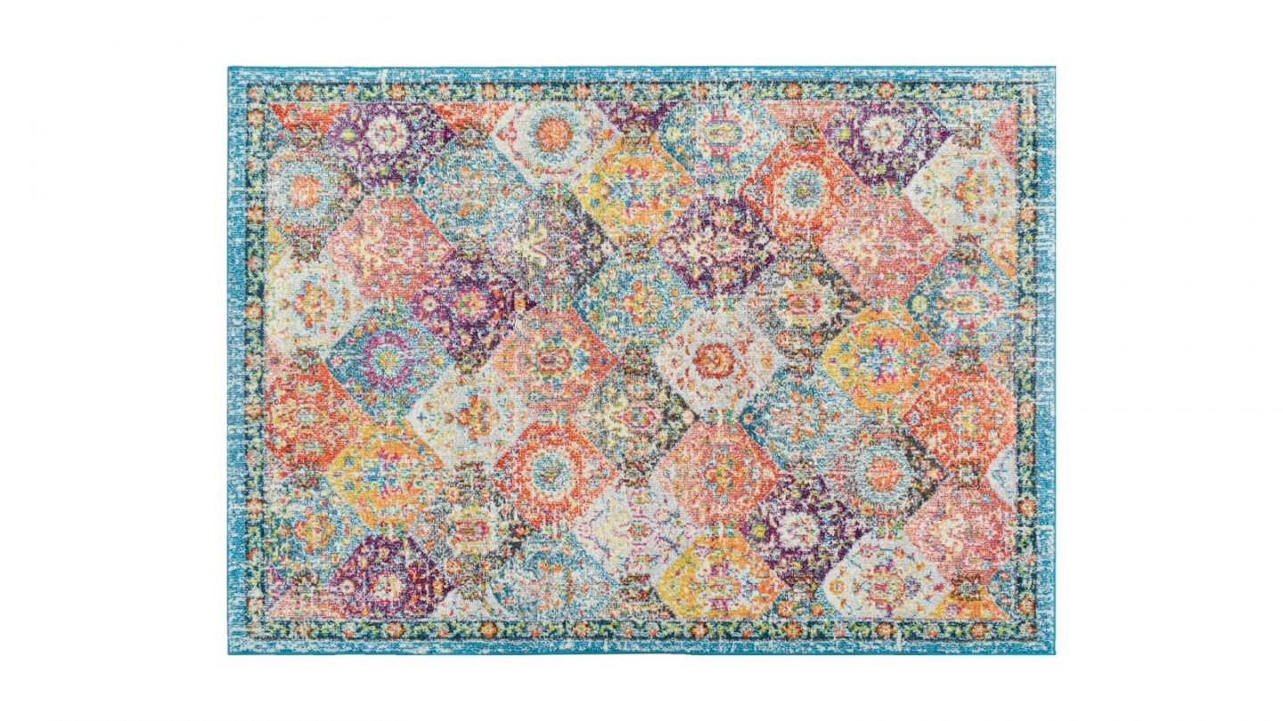 Tapis vintage Multicolore 120x170cm - Collection Rhys