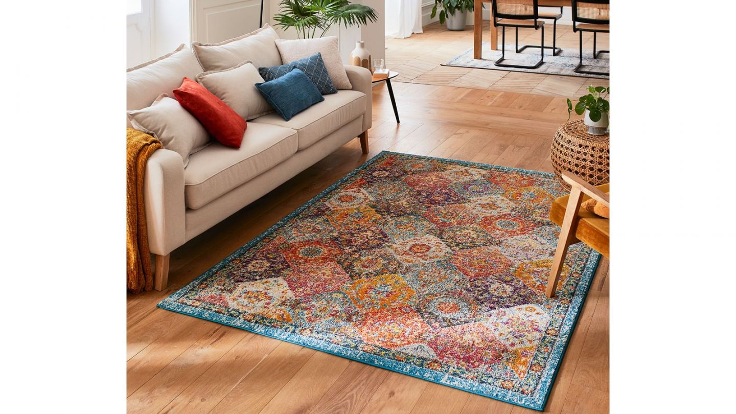 Tapis vintage Multicolore 160x230cm - Collection Rhys