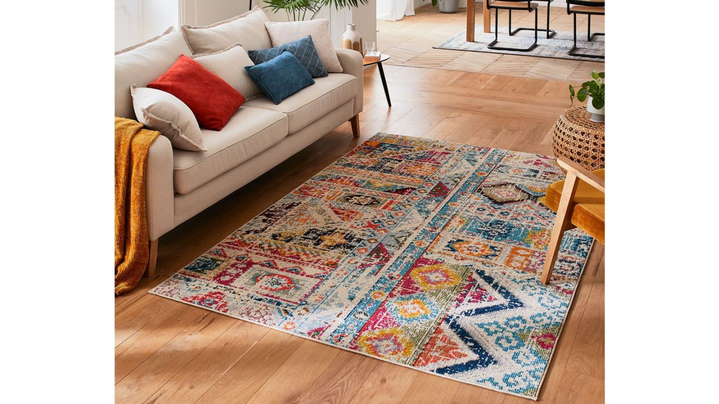 Tapis vintage Multicolore 120x170cm - Collection Rhys