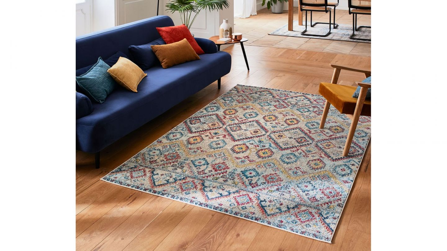 Tapis vintage Multicolore 200x290cm - Collection Rhys